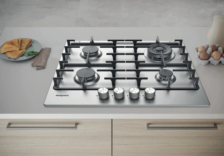 Płyta gazowa Hotpoint Ariston PPH 60G DF/IX - Zdjęcie 3 Płyta gazowa Hotpoint Ariston PPH 60G DF/IX - obraz 3