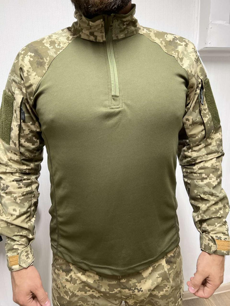 Тактична сорочка убакс ubacs чоловіча бойова військова для ЗСУ розмір 4XL колір піксель - зображення 1