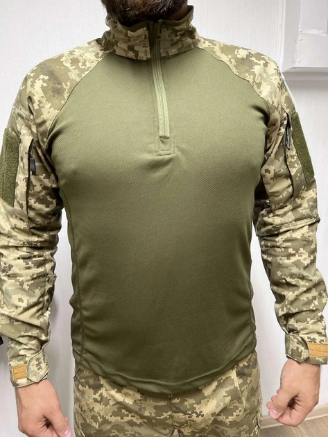Тактична сорочка убакс ubacs чоловіча бойова військова для ЗСУ розмір 2XL колір піксель - зображення 1