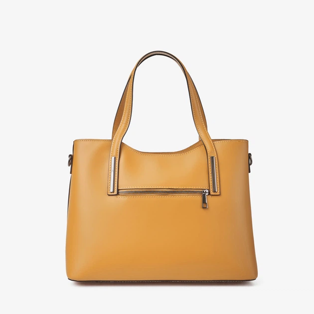 Сумка женская кожаная тоут большая Regina Notte Tote 8066 Горчичный - Фото 3 Сумка женская кожаная тоут большая Regina Notte Tote 8066 Горчичный - изображение 3