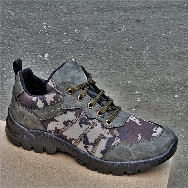 Кросівки чоловічі тактичні 44р піксель хакі камуфляж черевики Код: 2098 - зображення 1