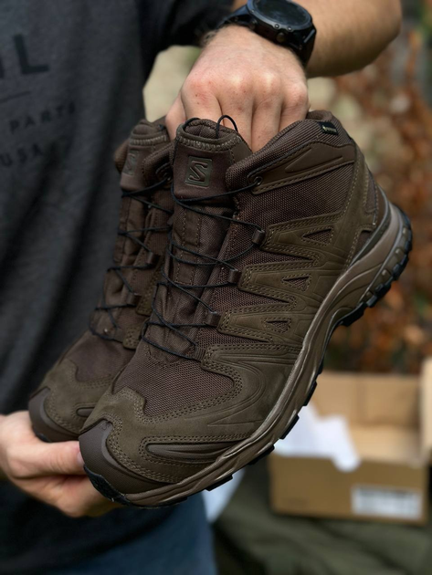 Берці тактичні Salomon XA Forces Mid GTX, колір коричневі, 46 2/3, 30 см - зображення 2