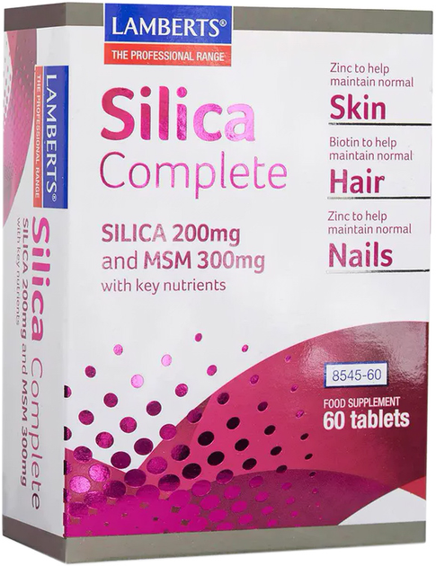Suplement diety Lamberts Silica Complete 60 tabletek (5055148410360) - obraz 1