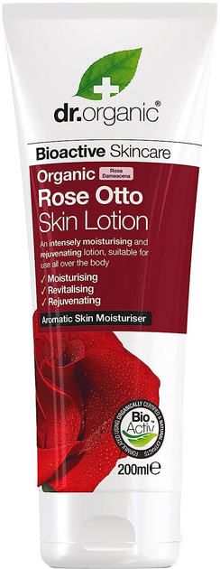 Emulsja do ciała Dr. Organic Rose Otto Skin Lotion 200 ml (5060176672918) - obraz 1