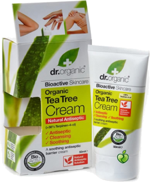 Krem do ciała Dr. Organic Tea Tree Cream 50 ml (5060176672253) - obraz 1