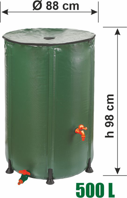 Складная емкость для воды Ramp 500 л (5907588572439) – фото, отзывы ...