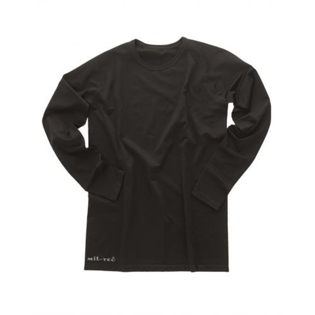 Потоотводящая футболка с длинным рукавом Sturm Mil-Tec Black S/M (Черный) Тактическая - изображение 2