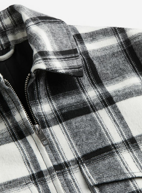 Чоловіча куртка Regular fit H&M (56144) L Чорна - Фото 6 Чоловіча куртка Regular fit H&M (56144) L Чорна - зображення 6