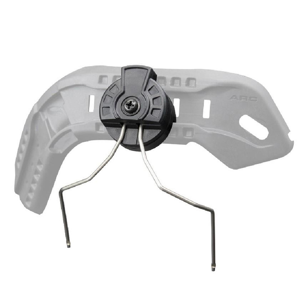 Крепление-адаптер для наушников М11 Earmor M31/M32 на шлемы с реечным креплением ARC Ударостойкий пластик, сталь Черный - изображение 1