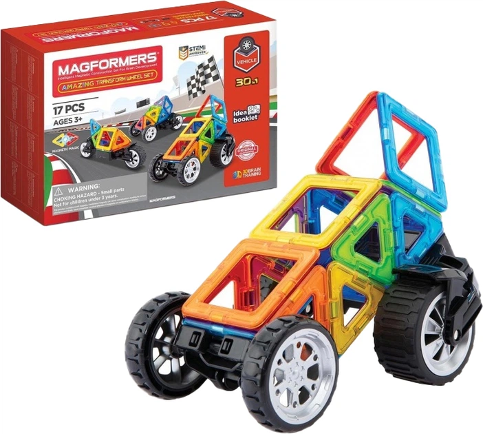 Магнітний конструктор Magformers Авторалі 17 деталей (730658070192) - зображення 2