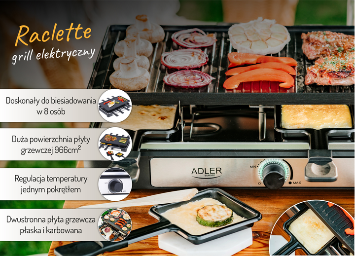 Гриль Adler AD 6616 Stainless Steel Black (5903887809962) - зображення 9