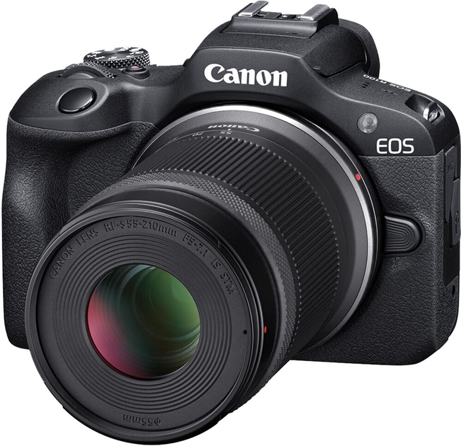 Фотоапарат Canon EOS R100 RF 18-45mm + RF55-210mm Black (6052C036) - зображення 2