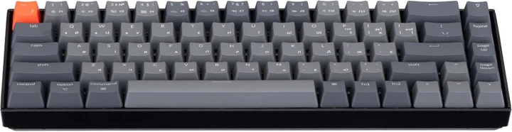 Клавиатура беспроводная Keychron K6 68 Key Gateron Blue White LED USB/Bluetooth (ENG/RU) Black (K6O2_Keychron) - Фото 4 Клавиатура беспроводная Keychron K6 68 Key Gateron Blue White LED USB/Bluetooth (ENG/RU) Black (K6O2_Keychron) - изображение 4