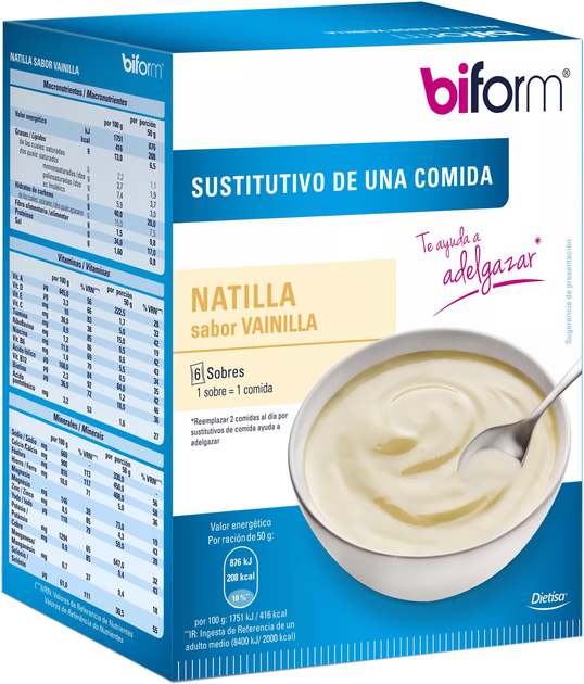 Suplement diety Biform Crema Vainilla 6 Sobres (3175681048027) - obraz 1