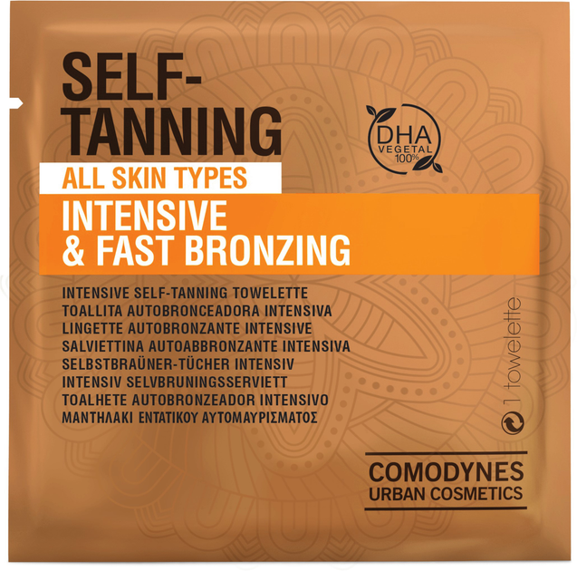 Серветки для автозасмаги Comodynes Self tanning Towelette 8 шт (8428749022800) - зображення 1