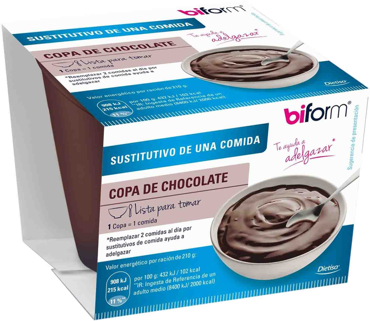 Suplement diety Biform Natillas Choco 6 Sobres (8414200209170) - obraz 1