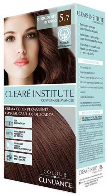 Крем-фарба з окислювачем Cleare Institute Colour Clinuance 5.7 Intense Chocolate 170 мл (8429449031246) - зображення 1