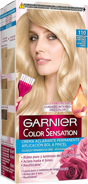 Крем-фарба з окислювачем Garnier Color Sensation 110 Extra Light Blonde 110 мл (3600541176942) - зображення 1
