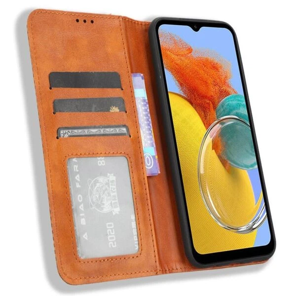 Чехол-книжка Deexe Retro Style для Samsung Galaxy M34 (M346) - Brown - изображение 2