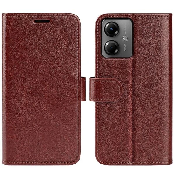 Класичний чохол-книжка Deexe Wallet Style для Motorola Moto G14 - Brown - Фото 1 Класичний чохол-книжка Deexe Wallet Style для Motorola Moto G14 - Brown - зображення 1