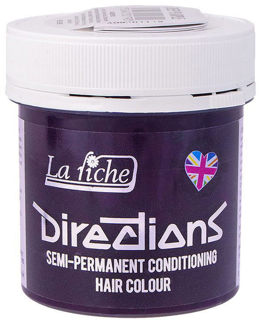Farba kremowa bez utleniacza do włosów La Riche Directions Semi-Permanent Conditioning Hair Colour Deep Purple 88 ml (5034843001790) - obraz 1