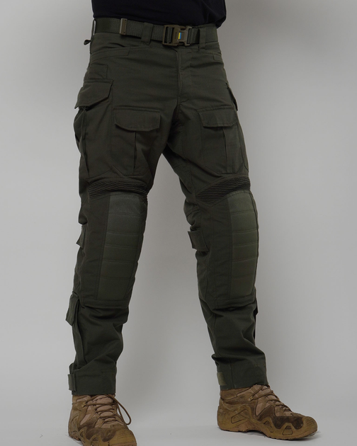 Тактичні штурмові штани UATAC Gen 5.2 XL Олива з наколінниками - зображення 1