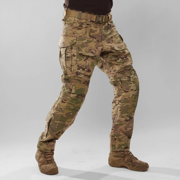 Тактичні штурмові штани UATAC Gen 5.2 M Мультикам Степ з наколінниками - зображення 1
