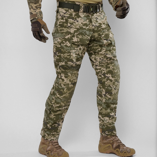 Тактические штурмовые штаны UATAC Gen 5.2 3XL Пиксель Pixel с наколенниками (Omni-Heat) - изображение 1