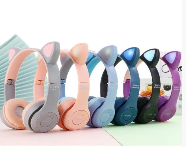 Беспроводные Bluetooth наушники с кошачьими ушками Y 47 - изображение 8