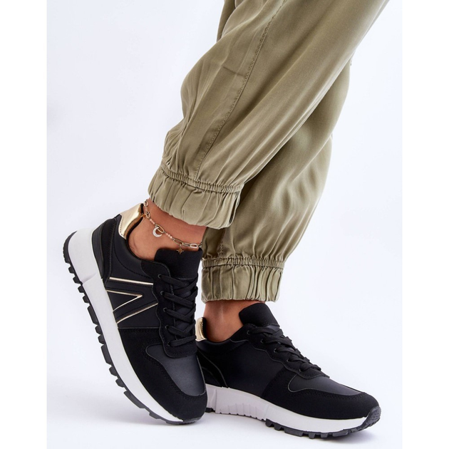 Sneakersy damskie Kabama 38 Czarne (5905677651386) - obraz 3
