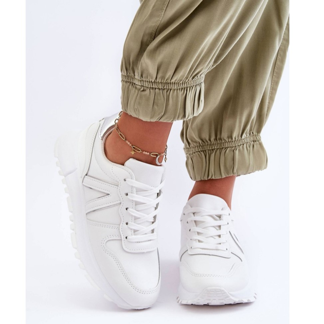 Sneakersy damskie Kabama 38 Białe (5905677651263) - obraz 4