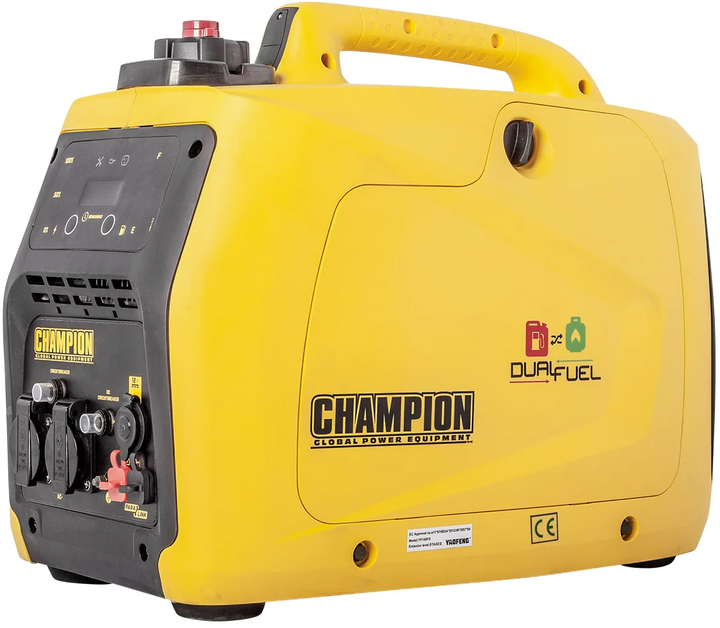 Inwerterowy generator benzynowy Champion The Mighty Atom LPG Dual Fuel 2000 W 1.6 /2 kW (82001I-E-DF-EU) - obraz 2