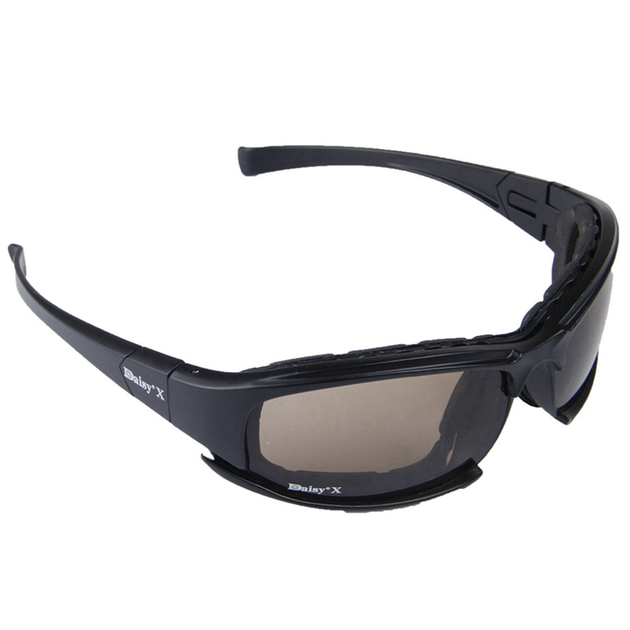 Тактичні окуляри Daisy X7 із 4 змінними лінзами + чохол Black (3_02208) - зображення 2