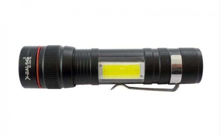 Ручной фонарик X-Balog BL-520 T6+COB USB Black (3_03149) - Фото 2 Ручной фонарик X-Balog BL-520 T6+COB USB Black (3_03149) - изображение 2