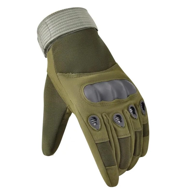 Перчатки тактические полнопалые Eagle Tactical ET-12 Green L (3_02382) - изображение 1