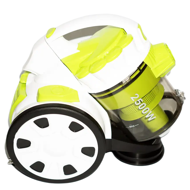 Пилосос контейнерний Rainberg RB-651TB з турбощіткою 3L 2500W White-Green (3_01211) - Фото 2 Пилосос контейнерний Rainberg RB-651TB з турбощіткою 3L 2500W White-Green (3_01211) - зображення 2
