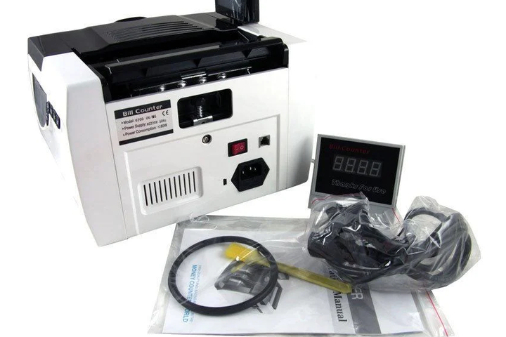 Счетчик банкнот Bill Counter RIAS GR-6200 c детектором UV Black (2_009521) - Фото 4 Счетчик банкнот Bill Counter RIAS GR-6200 c детектором UV Black (2_009521) - изображение 4