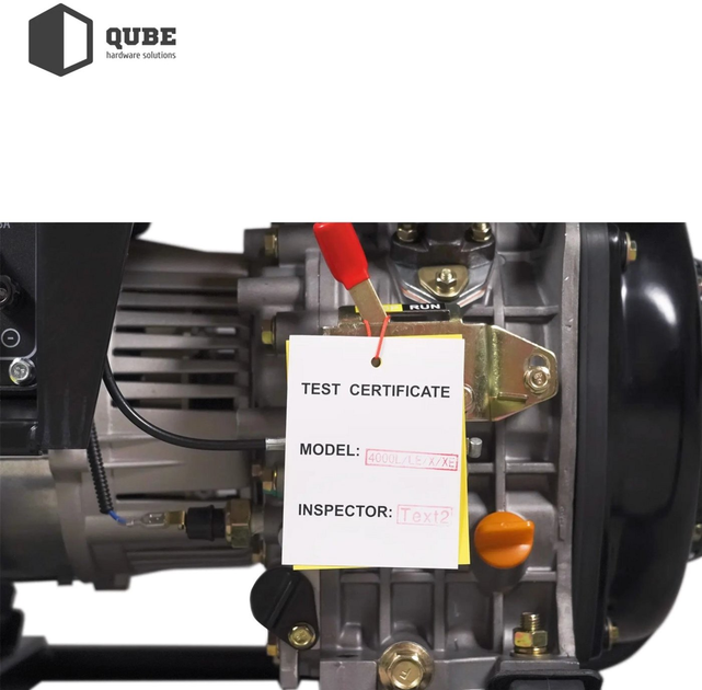Генератор дизельный QUBE QED4000XE 1-phase 2.6/3.0 кВт 12 л электрический старт - изображение 14