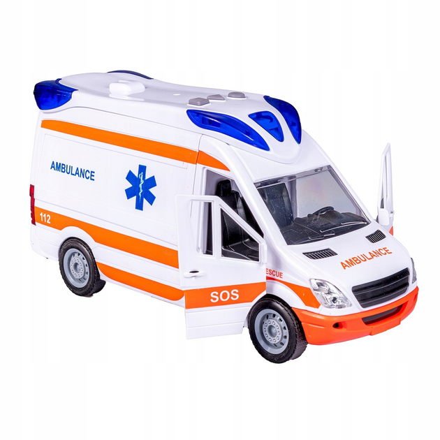 Karetka Smily Play Ambulans plastikowa z noszami (5905375838768) - obraz 3