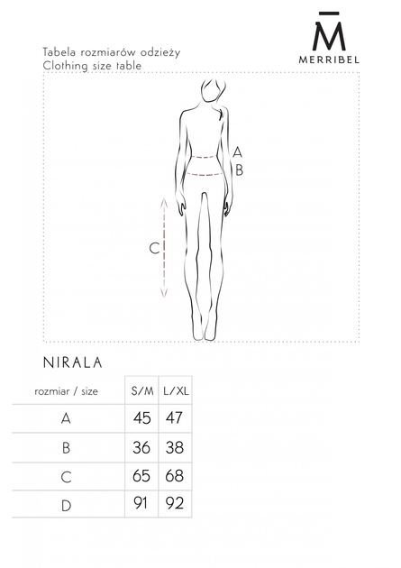 Sukienka trapezowa damska Merribel Nirala 9130 L/XL Brązowa (5907621623067) - obraz 4