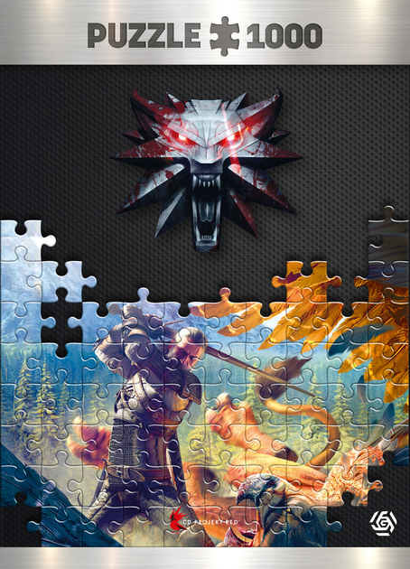 Puzzle Good Loot Wiedźmin Griffin Fight 1000 elementów (5908305231233) - obraz 1