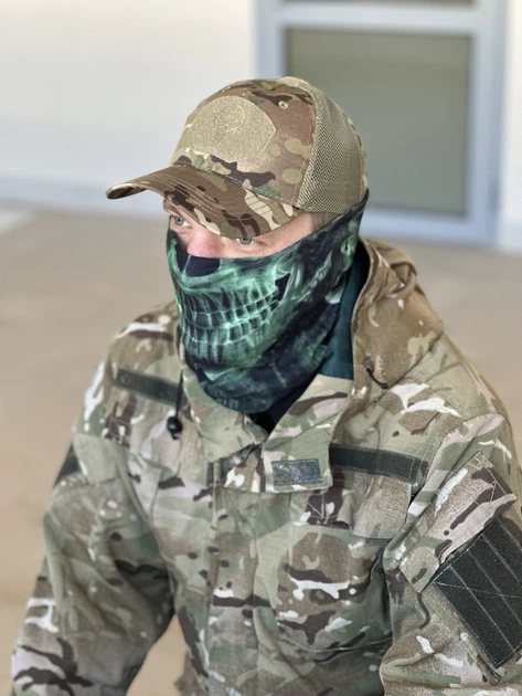 Кепка тактична з липучкою під шеврон Tactic універсальна бейсболка, кепка з лого Каратель мультикам (TY-4832) - Фото 3 Кепка тактична з липучкою під шеврон Tactic універсальна бейсболка, кепка з лого Каратель мультикам (TY-4832) - зображення 3