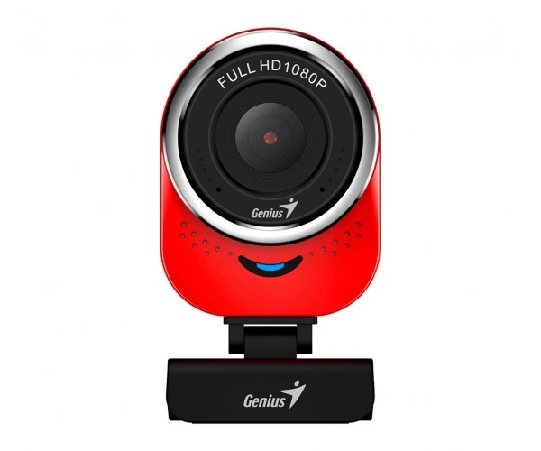 Web камера Genius QCam 6000, Red/Black, 1920x1080/30 fps, мікрофон, фіксований фокус, обертання на 360°, USB - изображение 2