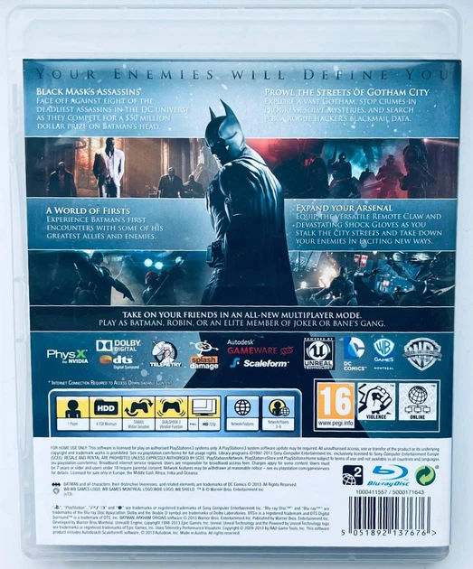 Batman Arkham Origins, Б/У, русские субтитры - диск для PlayStation 3 - изображение 3