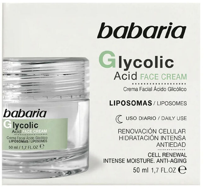 Крем для обличчя Babaria Glycolic Acid Face Cell Renewal 50 мл (8410412100595) - зображення 1