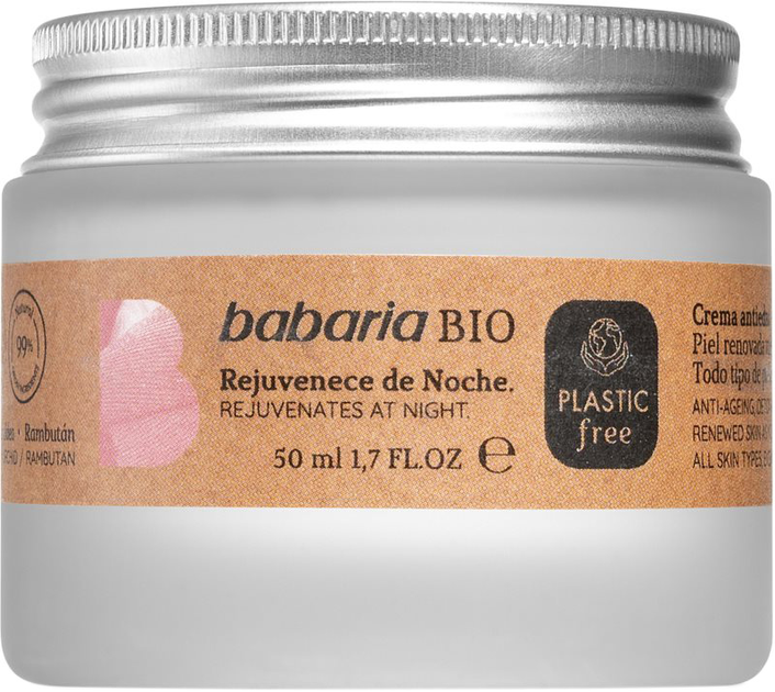 Омолоджувальний нічний крем Babaria Bio Rejuvenating Night Cream 50 мл (8410412100403) - зображення 1
