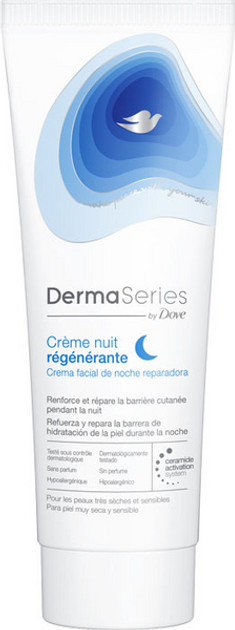 Krem do twarzy Dove Dermaseries Repairing Night Facial Cream 50 ml (8720182177971) - obraz 1