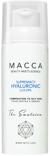 Емульсія для обличчя Macca Supremacy Hyaluronic 0.25% The Emulsion 50 мл (8435202410142) - зображення 1
