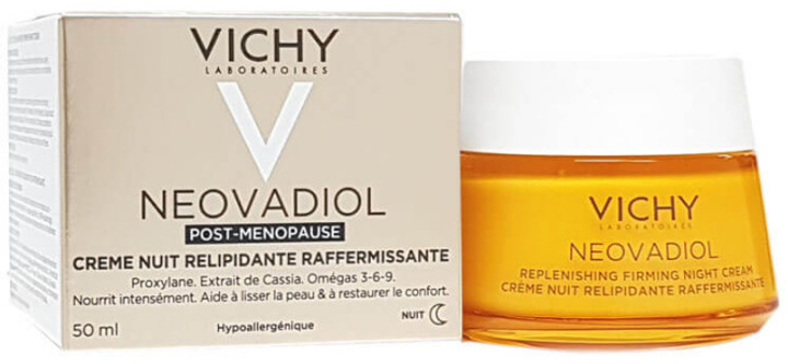 Крем для обличчя Vichy Neovadiol Post-Menopause Firming and Replenishing Night Cream 50 мл (3337875774017) - зображення 1