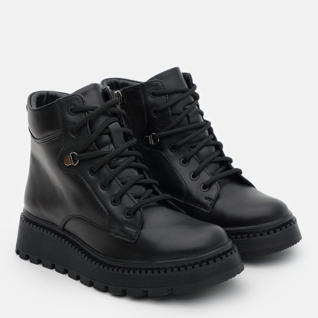 lamé Женские ботинки высокие Kento 2079 ST кожа 37 24 см Черные